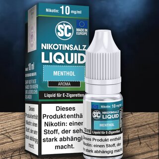 SC Nic Salt Menthol 10ml Liquid