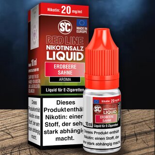 SC Nic Salt Erdbeere Sahne 10ml Liquid 20mg