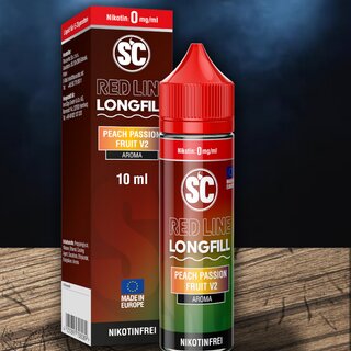 SC Red Line Longfill - 10ml Aroma Peach Passion Fruit
