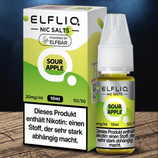 ELFLIQ Nic Salt Sour Apple 20mg