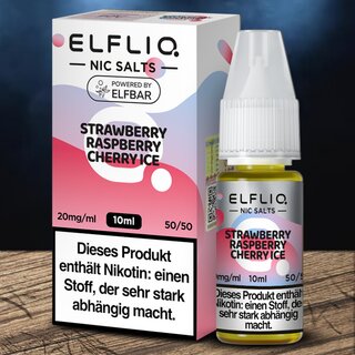 ELFLIQ Nic Salt Straw- Raspberry Cherry Ice 20mg