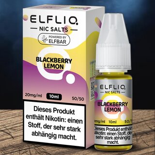 ELFLIQ Nic Salt Blackberry Lemon 20mg