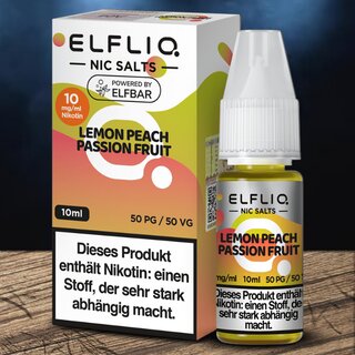 ELFLIQ Nic Salt Lemon Peach Passion Fruit